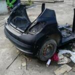 Peugeot 207 sağ arka çamurluk kesme orjinal çıkma
