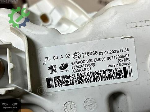 Peugeot 208 Gündüz Farı (DRL) çıkma parça