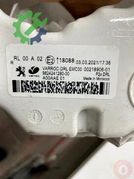 Peugeot 208 Gündüz Farı (DRL) 9824241280-00 çıkma parça