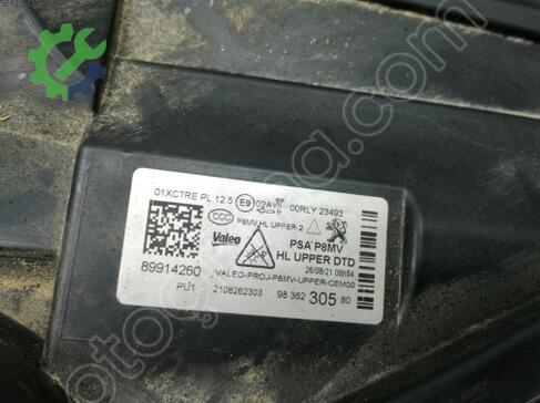 Peugeot 3008 Sağ Ön Far 89914260 çıkma parça
