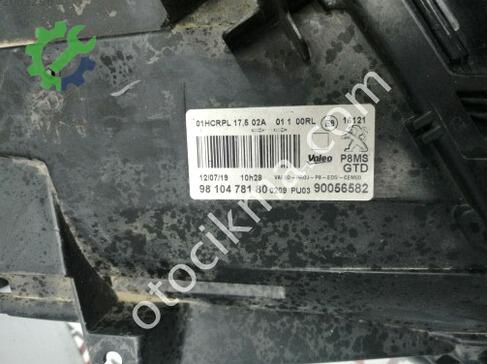 Peugeot 3008 Sol Ön Far 90056582 çıkma parça