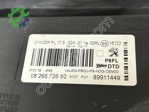 Peugeot 3008 LED Far 9826572680 çıkma parça
