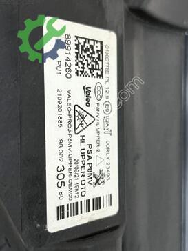 Peugeot 5008 Sağ Ön Far 9836230580 çıkma parça