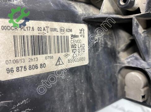 Peugeot 508 Xenon Far çıkma parça