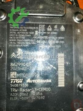 Peugeot 3008 Radar Sensörü (ACC) çıkma parça