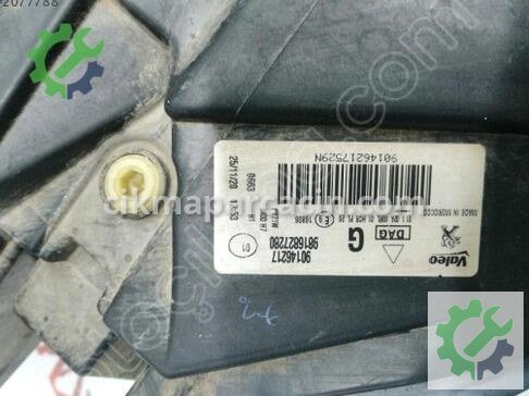 Peugeot Rifter Sol Ön Far 90146217 çıkma parça
