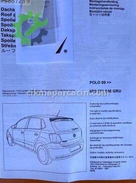Volkswagen Polo Arka Cam 6R0071646GRU çıkma parça
