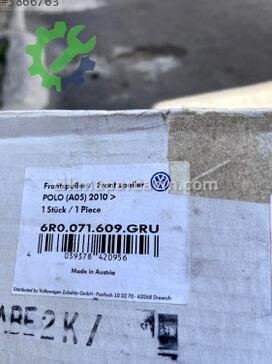 Volkswagen Polo Tampon Spoyleri 6R0071609GRU çıkma parça