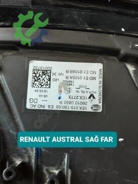 Renault Austral Sağ Ön Far çıkma parça