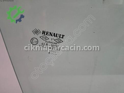 Renault Clio Sağ Ön Kapı Camı çıkma parça
