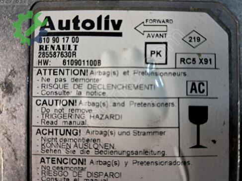 Renault Laguna Airbag Beyni (SRS) 610901100B çıkma parça