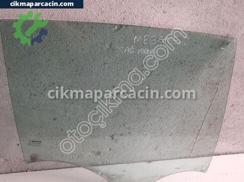 Renault Megane Sağ Arka Kapı Camı çıkma parça