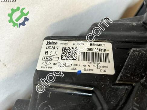 Renault Megane Sağ Ön Far 260106131R çıkma parça