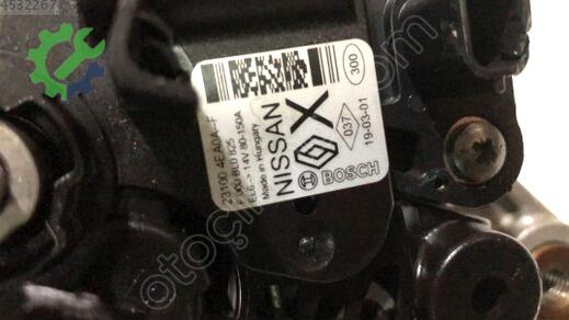 Nissan Qashqai Şarj Dinamosu 231004EA0A çıkma parça