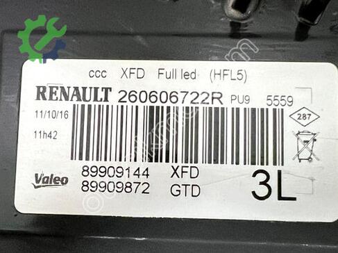 Renault Talisman LED Far 260103317R çıkma parça