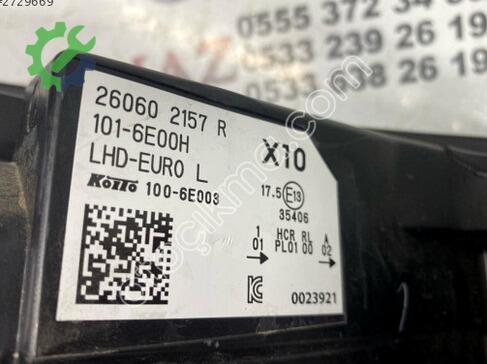 Renault Zoe Sol Ön Far çıkma parça