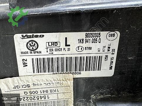 Volkswagen Scirocco Sol Ön Far 1K8941005Q çıkma parça