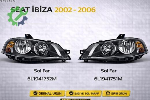 Seat Ibiza Sağ Ön Far çıkma parça
