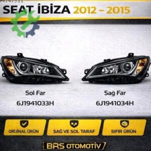 SEAT İBİZA 2012 2015 SAĞ SOL FAR  6J1941033H 6J1941034H