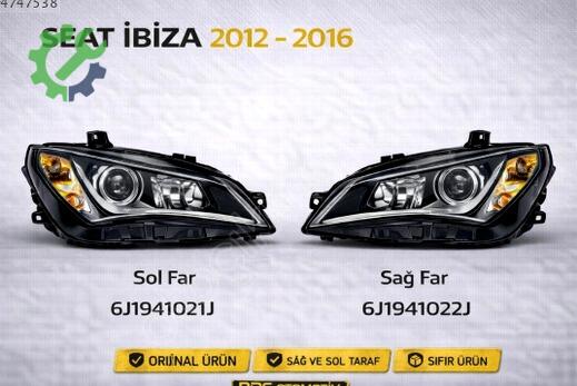 Seat Ibiza Sağ Ön Far çıkma parça