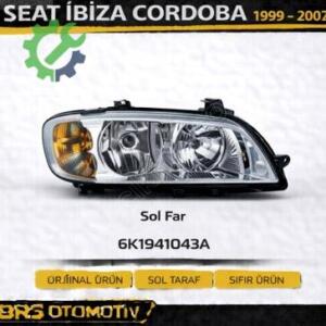 SEAT İBİZA CORDOBA 1999 2002 SOL FAR 6K1941043A
