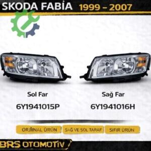 SKODA FABİA 1999 2002 SAĞ SOL FAR  6Y1941015P 6Y1941016H