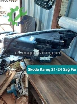 Skoda Karoq Sağ Ön Far 21-24 çıkma parça