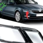 SKODA OCTAVİA A7  SIFIR SAĞ FAR CAMI 2018-2020