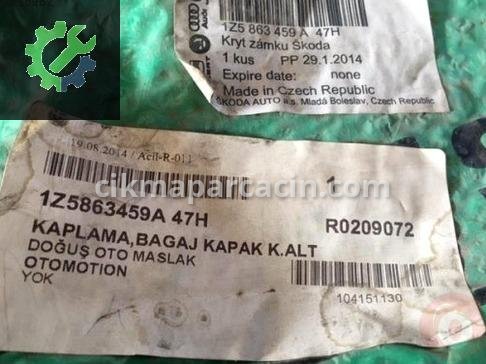 Skoda Octavia Bagaj Kaplaması 1Z5863459A çıkma parça