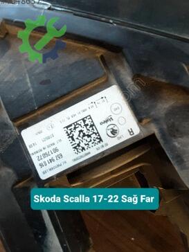 Skoda Scala Sağ Ön Far 17-22 çıkma parça