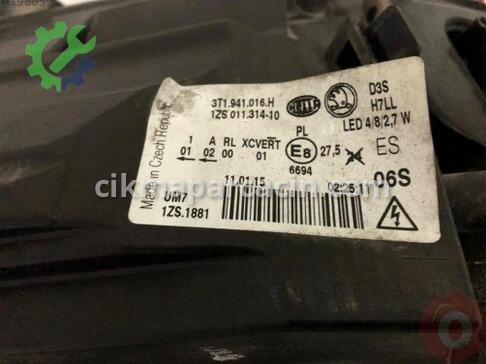 Skoda Superb Xenon Far 3T1941016H çıkma parça