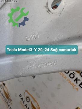 Tesla Model Y Sağ Çamurluk MODEL3-Y çıkma parça