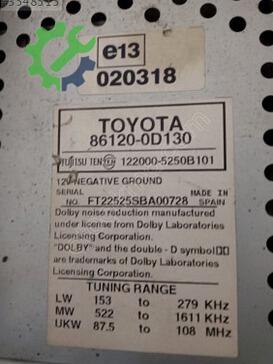 Toyota Yaris Çakmaklık çıkma parça