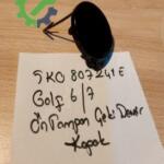 Sıfır Orijinal Çeki Demir Kapağı Volkswagen Golf 2010-2017