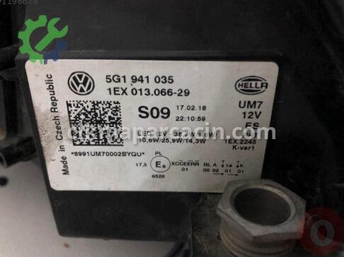 Volkswagen Golf LED Far 5G1941035 çıkma parça