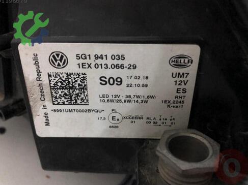 Volkswagen Golf LED Far 5G1941035 çıkma parça