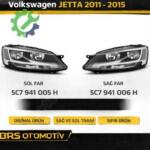 VOLKSWAGEN JETTA 2011 2015 SAĞ SOL FAR  5C7941005H 5C7941006H