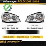 VOLKSWAGEN POLO 2002 2005 SAĞ SOL FAR 6Q1941007AF 6Q1941008AF