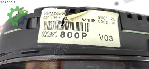 Volkswagen Polo Gösterge Saati 6Q0920800 çıkma parça