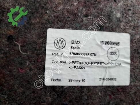 Volkswagen Polo Taban Halısı çıkma parça
