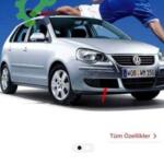 Volkswagen Polo ön tampon sağ ızgara