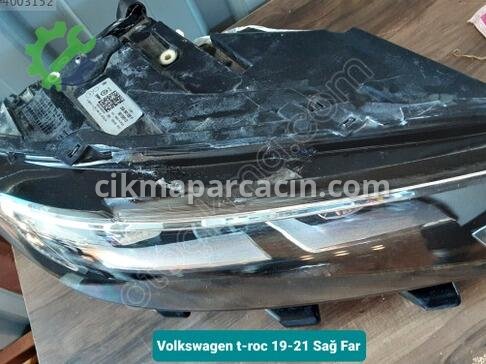 Volkswagen T-Roc Sağ Ön Far 19-21 çıkma parça