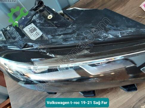 Volkswagen T-Roc Sağ Ön Far 19-21 çıkma parça