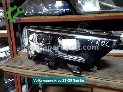 Volkswagen T-Roc Sağ Ön Far 23-25 çıkma parça