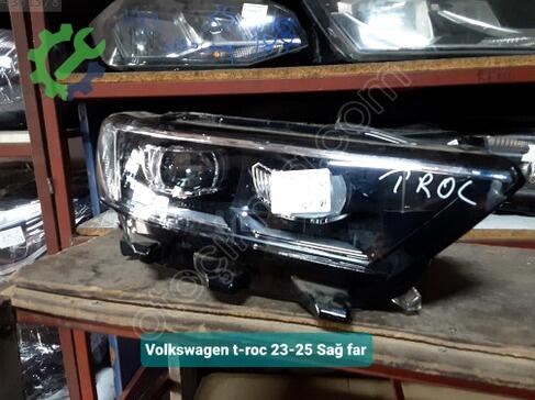 Volkswagen T-Roc Sağ Ön Far 23-25 çıkma parça