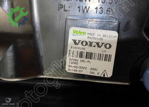 Volvo S60 Gündüz Ledi çıkma parça