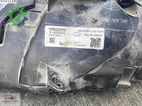 Volvo V40 Sağ Ön Far 2012-2016 çıkma parça