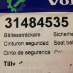 Volvo v40 çıkma sağ emniyet kemeri çıkma yedek parça
