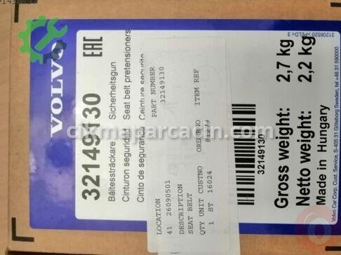 Volvo XC40 Emniyet Kemeri 32149130 çıkma parça