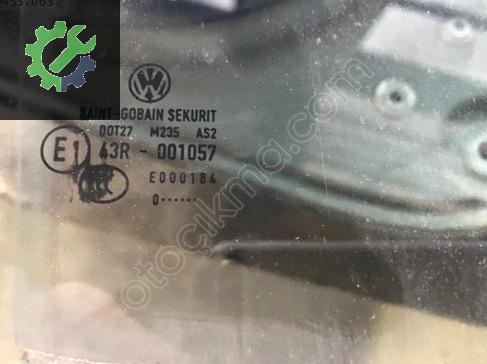 Volkswagen Caddy Sağ Ön Kapı Camı 0001057 çıkma parça